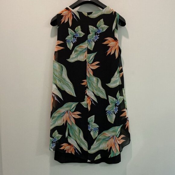 Amanda Black Floral Midi Dress size medium - Picture 4 of 13